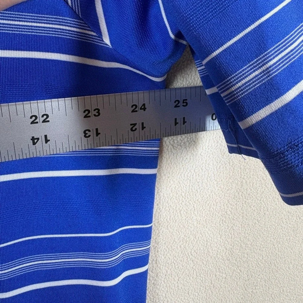 Adidas Puremotion Mens Kansas Jayhawks‎ KU Polo Golf Shirt Blue XL Athleisure